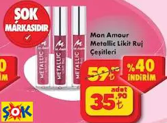 MON AMOUR METALLİC LİKİT RUJ ÇEŞİTLERİ
